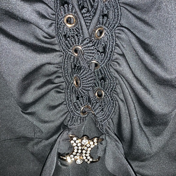 Elegant Black Women's Top - Picture 2 of 3